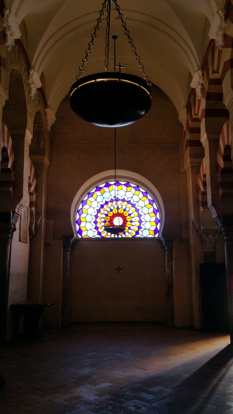 architecture, great mosque of córdoba, hanging, multi colored, chandelier, mosque, cathedral, lighting equipment, ceiling, mosque–cathedral of córdoba