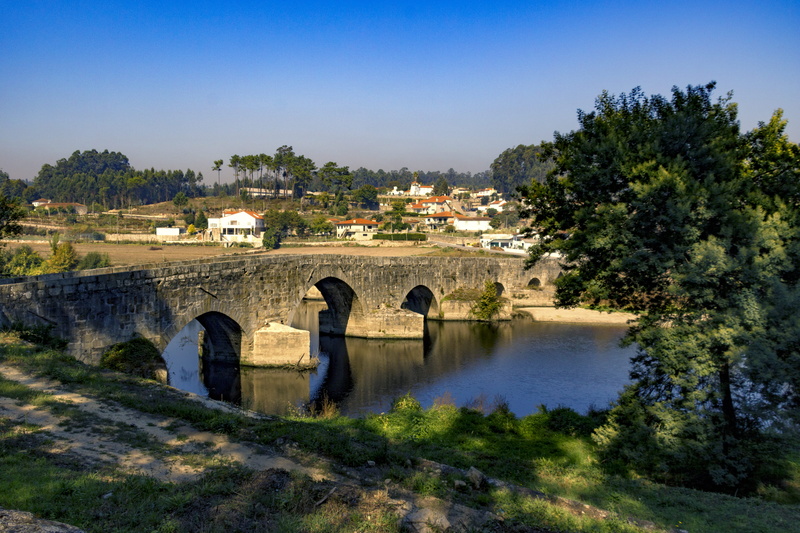 arch, connection, bridge - man made structure, tree, day, 5K, roman, portugal, arch bridge, built structure, nature, landscape, ancient civilization, outdoors