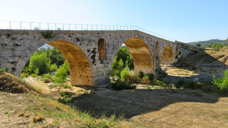 archaeology, south of france, ancient, architecture, built structure, ruined, day, plant, clear sky, no people, monument, arch bridge, architectural column