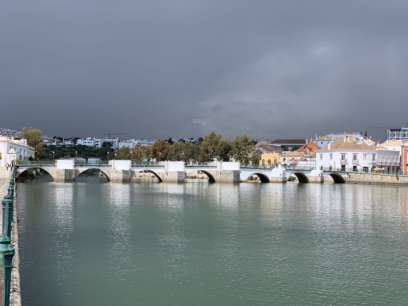 cloud - sky, tavira, dock, port, watercraft, 4K, vessel, nature, bridge, city, travel, pier, sky, arch bridge, building exterior, harbor, architecture