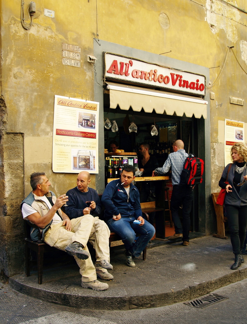 day, table, real people, only men, business, built structure, female, group of people, group of men, casual clothing, florence, outdoors, workers, sitting