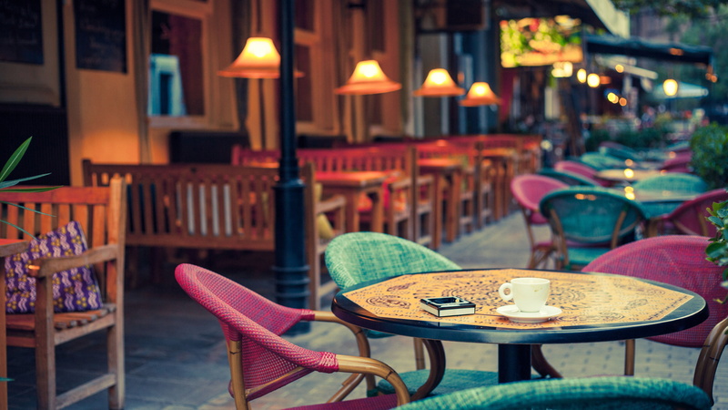decor, life, house, apartment, restaurant, folding chair, design, furnishing, room, absence, no people, architecture, seat, interior, food and drink, dining table