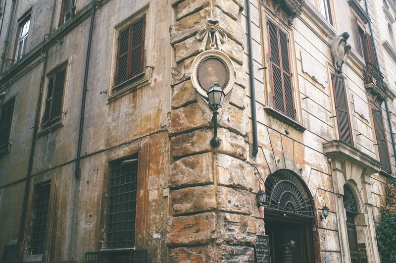 day, traditional, daytime, ancient, building exterior, italy, glass - material, facade, arch, stone, low angle view, no people, residential district, european