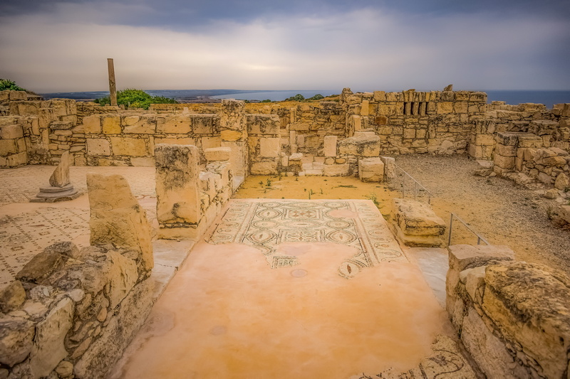 5K, tranquil scene, ruins, no people, nature, ancient, civilization, roman, tranquility, touristic, ancient civilization, sky, historical, cyprus, art and craft