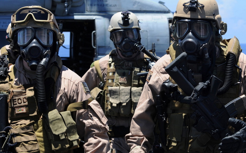soldier, uniform, special forces, gray, armed forces, helmet, headwear, group of people, government, security, law, safety, gun, day, machine gun, military uniform