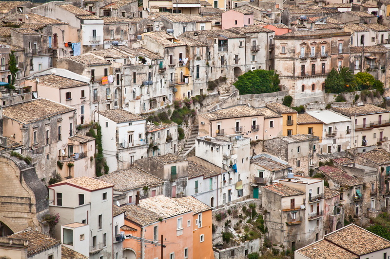house, community, full frame, roof, view, architecture, crowd, building exterior, italy, cityscape, townscape, ragusa ibla, arial, ragusa, 5K, nature
