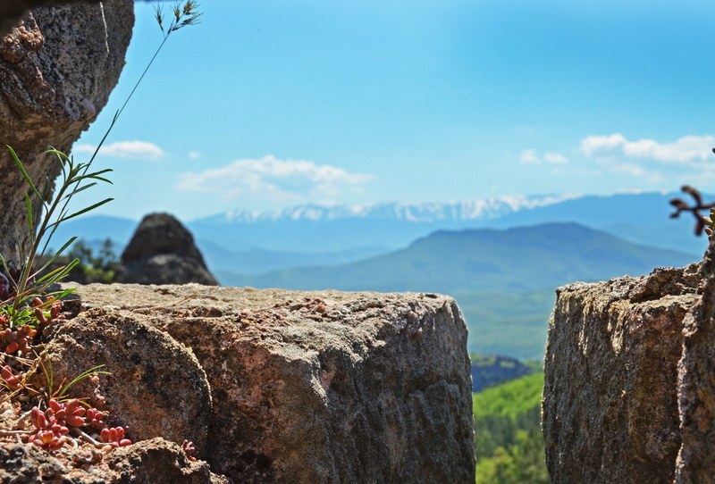 fortress, window, wall, clouds, spring, travel, blue, sky, mountain, castle, bulgaria, non-urban scene, environment, scenics - nature, 4K, fort, mountain peak