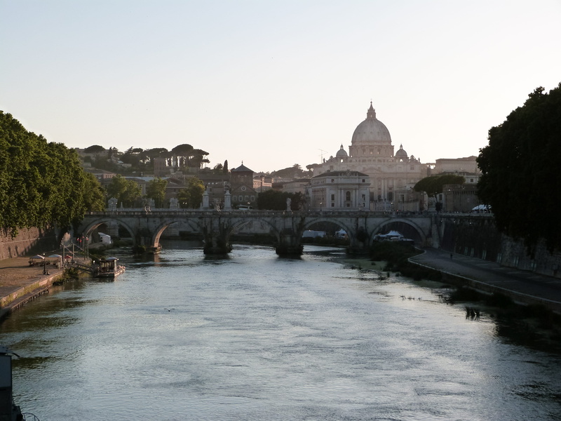roma, transportation, water, copy space, travel destinations, river, waterfront, colisseum, piazza navona, arch bridge, building exterior, metropolitan city of rome