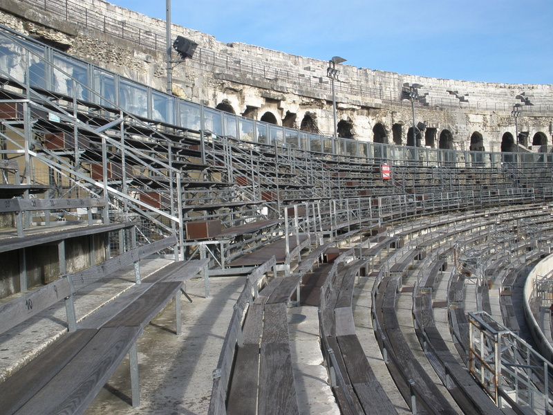 outdoors, no people, archeology, arch bridge, arch, arena nimes, transportation, old ruin, arts culture and entertainment, nimes, arena, colosseum, nature