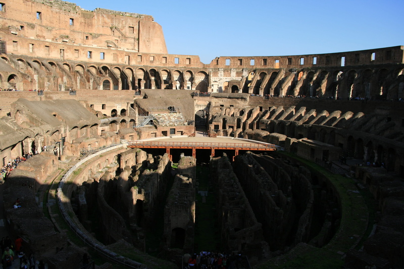 ancient civilization, rome, sky, archaeology, landmark, outdoors, old ruin, tourism, amphitheater, collosseum, italy, ancient, romans, nature, arch, group of people
