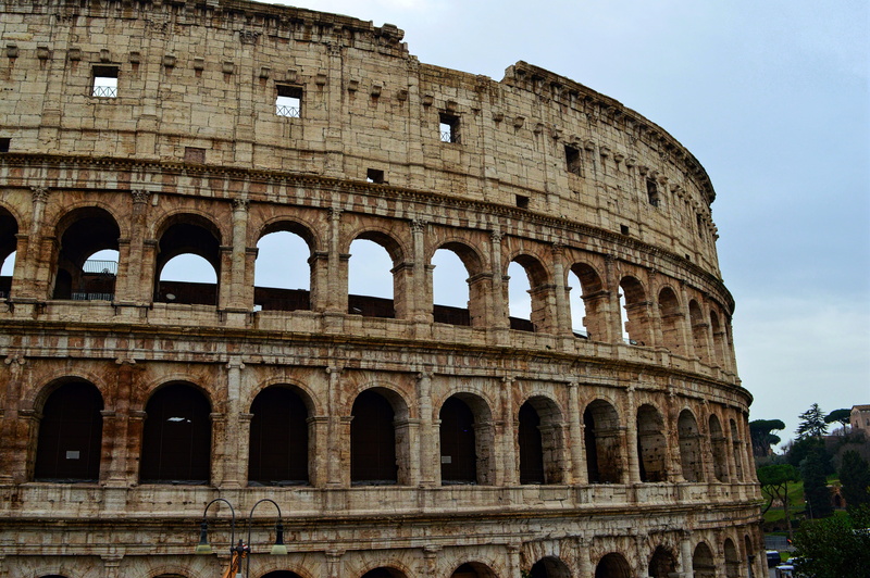 built structure, arts culture and entertainment, travel destinations, tourism, theatre, italian, outdoors, old ruin, sky, colosseum, day, roman, architecture