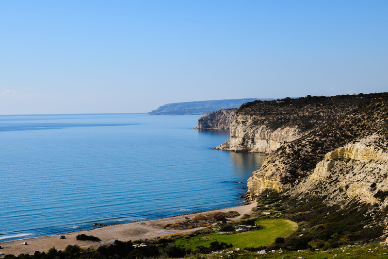 coastline, scenics - nature, outdoors, beauty in nature, land, winter, cliff, water, Coast, rock, nature, tranquility, horizon, sky, Cliffs, Beach, clear sky