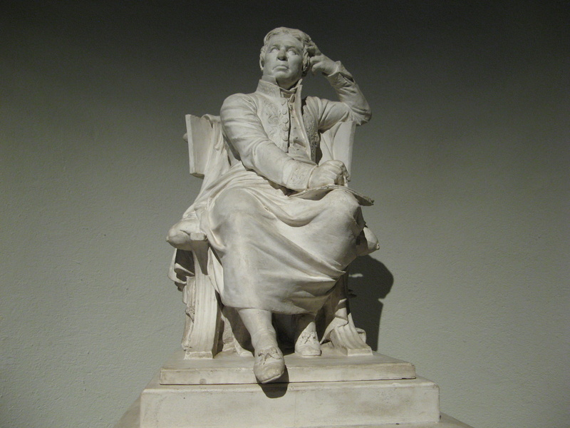 clear sky, Statue, history, stone material, female likeness, day, the past, art and craft, marble, sculpture, adult, craft, architecture, statue of jean-august ingres