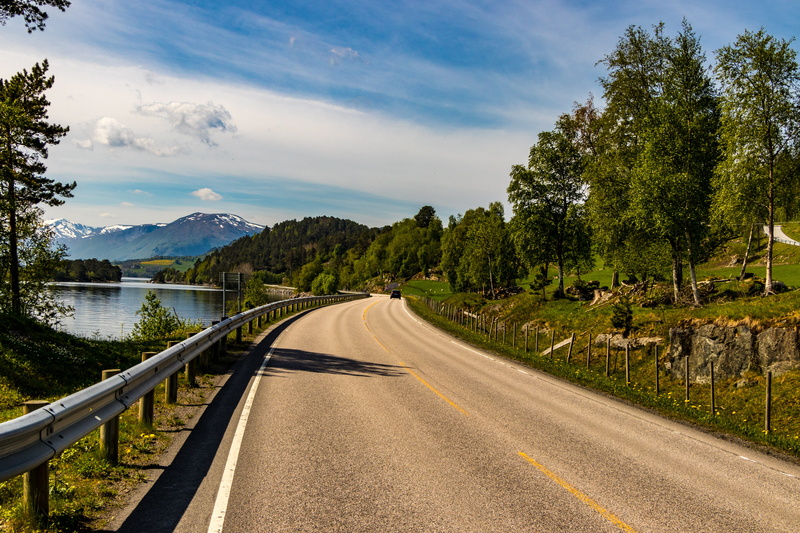 countryside, woods, scenery, environment, trees, no people, scenic, grass, water, mountain, lake, lines, rural, car, roadtrip, direction, cloud - sky, HD