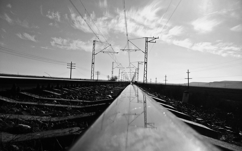 cloud - sky, monochrome, no people, technology, outdoors, power supply, 1080P, metal, railway, electricity pylon, landscape, architecture, electricity