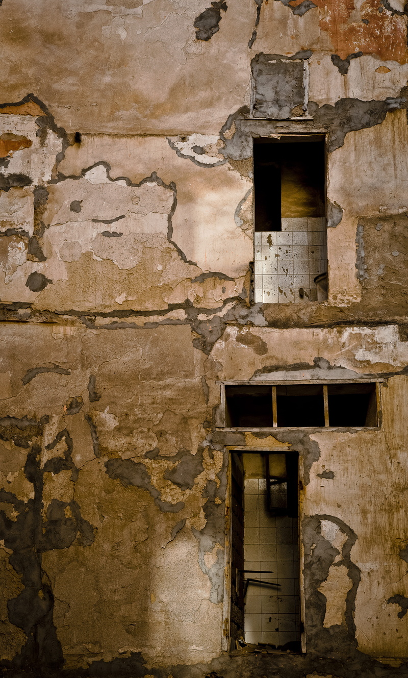 outdoors, low angle view, history, the past, old, weathered, wall, poverty, trash, destruction, day, niche, composition, no people, building, bricks, squat