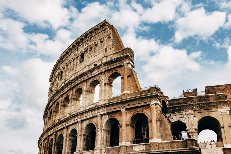 ancient history, ancient civilization, built structure, clouds, white, low angle view, tourism, nature, building exterior, architectural column, incidental people