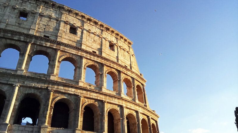 travel, rome, nature, clear sky, ancient, ancient history, travel destinations, architectural column, city, amphitheater, building exterior, tourism, the past