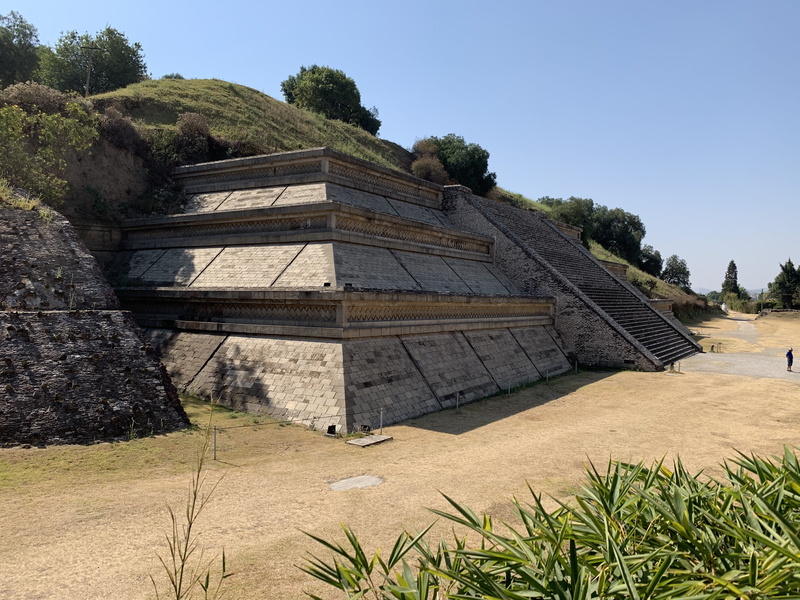 soil, blue, sunlight, slope, history, temple, monument, human, ruins, no people, ancient, built structure, the past, day, agavaceae, outdoors, slate, shrine