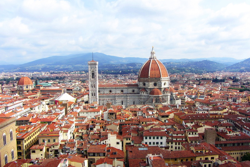 spirituality, crowded, cityscape, nature, architecture, residential district, place of worship, florence, sky, city and Urban, cloud - sky, built structure