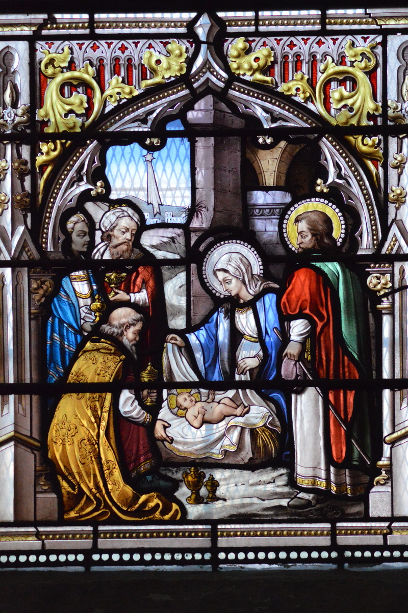human representation, spirituality, magi, joseph, belief, architecture, nativity, ornate, representation, religion, creativity, glass, christmas, art and craft