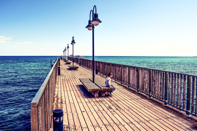 quay, beauty in nature, 5K, water, scenics, transportation, beach, dock, scenics - nature, blue, no people, jetty, wood - material, direction, sea, horizon over water