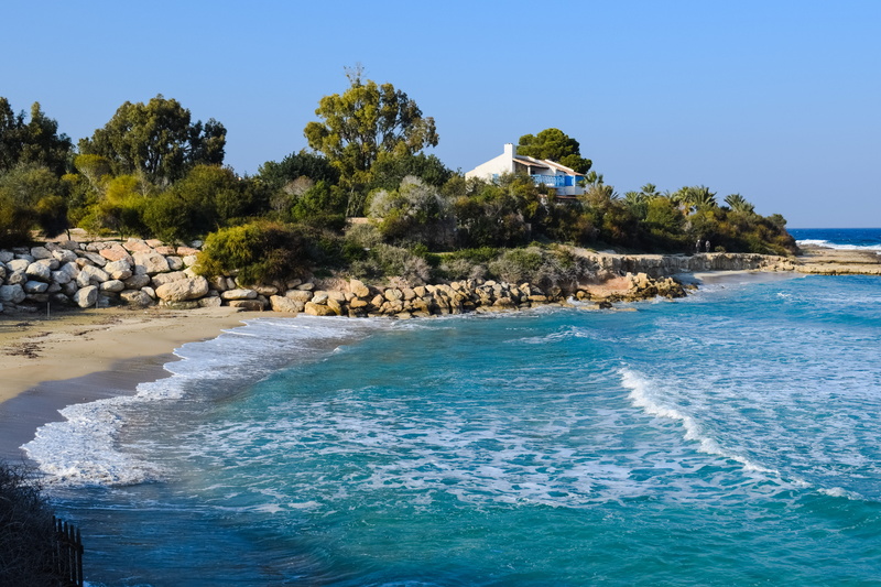 sea, solid, scenics, Coast, nature, Sea, scenic, water, tropical climate, Cove, protaras, day, mediterranean, rock, coastline, picturesque, plant, coast