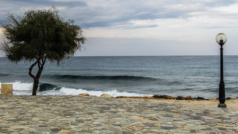 day, beach, romantic, horizon, waves, lighting equipment, land, water, horizon over water, tranquility, beauty in nature, no people, plant, promenade, sky