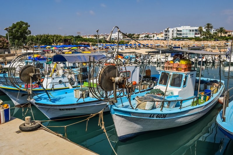 nature, reflections, architecture, mediterranean, no people, harbor, cyprus, marina, built structure, outdoors, blue, travel, sailboat, 5K, fishing industry