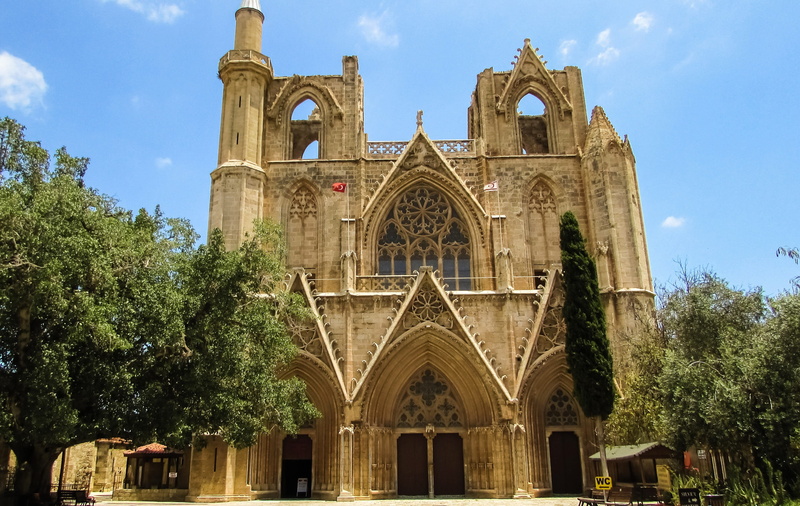 ayios nikolaos, sightseeing, gazimagusa, place of worship, gothic, medieval, gothic style, 4K, Church, Famagusta, spirituality, sky, building, building exterior