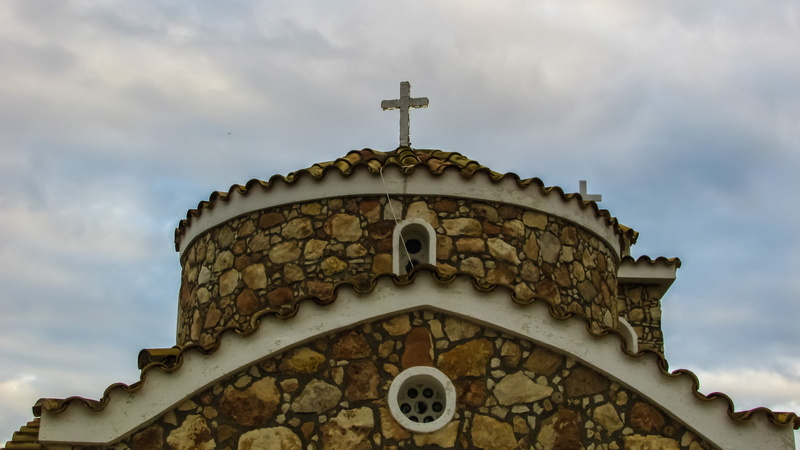 Cyprus, belief, built structure, cloud - sky, nature, history, spirituality, architecture, low angle view, outdoors, cross, no people, Protaras, Dome, 4K