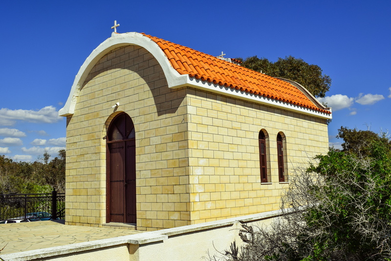 architecture, sky, building exterior, dhekelia, christianity, 5K, arch, the past, plant, tree, built structure, place of worship, blue, day, travel destinations