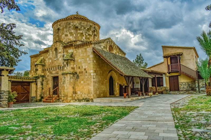 history, orthodox, religion, the past, place of worship, church, historic, cloud - sky, building exterior, building, nature, monastery, christianity, grass