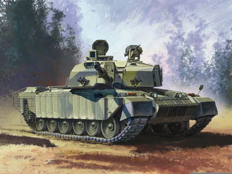 art, years, combat, figure, land, Challenger 2, operation, troops, UK, tank, main, 1995., 2K