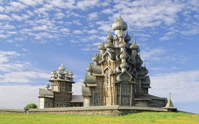 building Exterior, gray, asia, nature, tower, russia, temple - Building, built Structure, sky, old, spire, dome, karelia, day, church, cathedral, church of the transfiguration