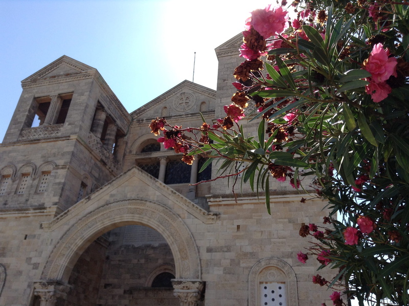 building, mount tabor, tree, no people, built structure, day, spirituality, 2K, sky, religion, israel, the past, transfiguration, building exterior, place of worship