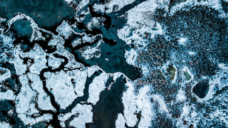 surface, birds eye view, winter, pattern, full frame, close-up, outdoors, ice, frost, day, frozen, snow, daylight, white color, textured, nature, water