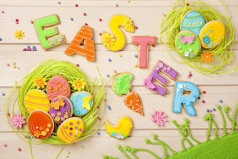  letters, glaze, cookies, holiday, pastel, Easter, decoration, spring, 5K, colorful, eggs, sweet