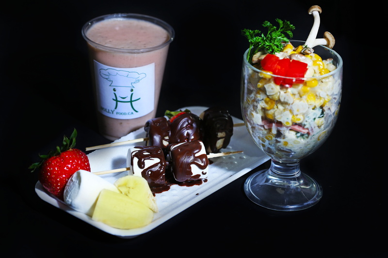 whipped cream, snack, sweet, breakfast, meal, unhealthy eating, fruit, gourmet, 5K, drink, sweet food, black background, cream, refreshment, garnish, chocolate