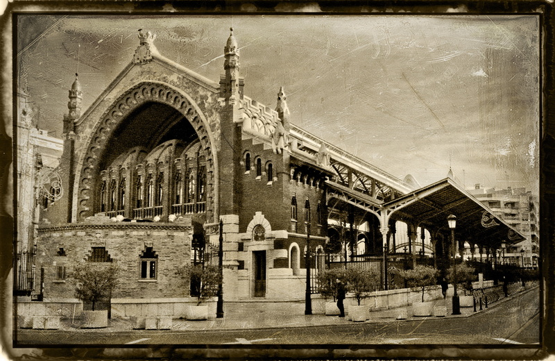 valencia, belief, textured effect, buildings, sky, old, travel destinations, columbus market, spirituality, the past, auto post production filter, retro