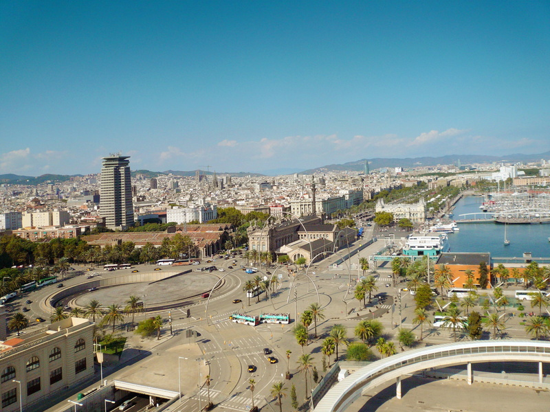 building, travel, architecture, outdoors, spain, high angle view, urban Scene, residential district, old town, europe, road, skyline, cityscape, travel destinations