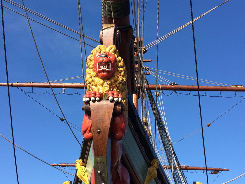 sign, connection, rigging, no people, outdoors, transportation, architecture, mast, ship, the batavia, blue, telephone line, batavia wharf, 2K, nature