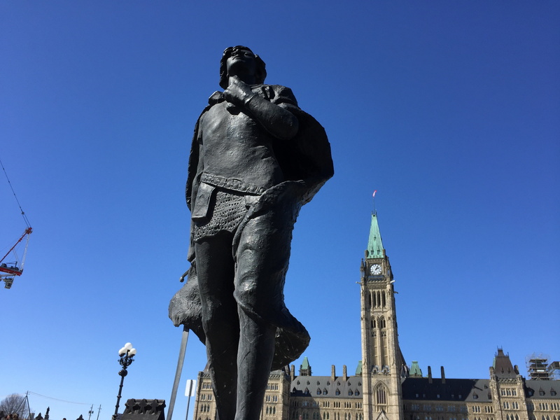 famous Place, sky, parliament, travel destinations, monument, art and craft, government, history, 2K, travel, built structure, clear sky, canada, male likeness