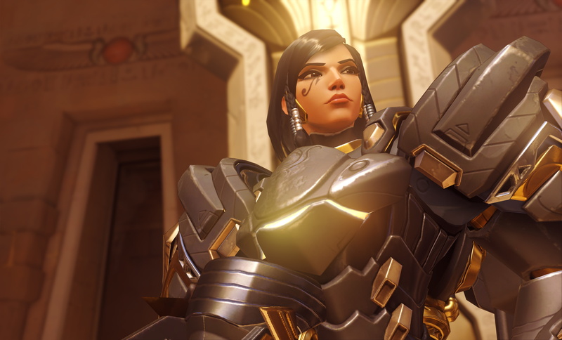 pharah, anubis, Overwatch, online, game, Fareeha Amari, 5K, illustration, character