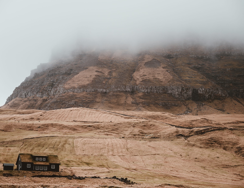 arid climate, remote, eroded, brown, abode, tranquil scene, cabin, daytime, beauty in nature, fog, desert, landscape, ancient civilization, sky, formation