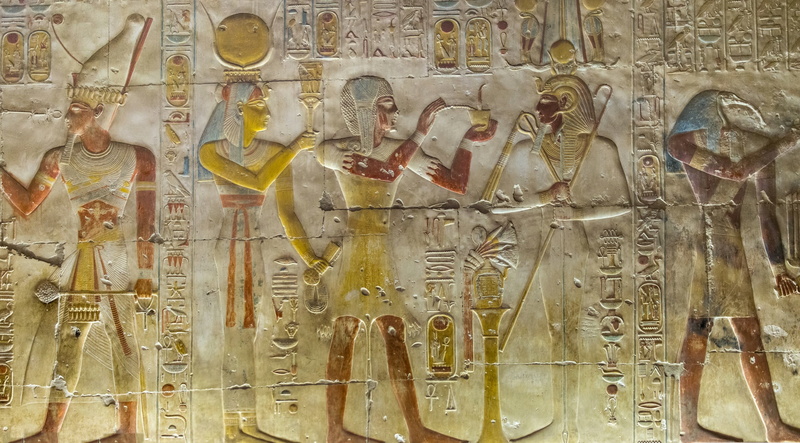 Egyptian mythology, reliefs, 2K