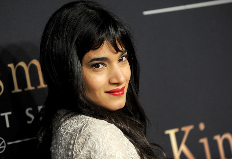 long hair, happiness, black hair, sofia boutella 4k picture image, headshot, adult, portrait, bangs, fashion, hairstyle, beauty, cheerful, looking at camera
