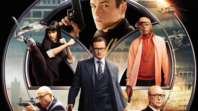glasses, men, Movie, car, young adult, transportation, people, group of people, mid adult men, Kingsman: The Secret Service, well-dressed, Samuel L. Jackson