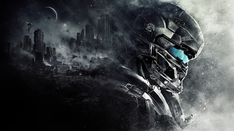 1080P, halo 5 concept art video games science fiction master chief halo space spaceship armor selective coloring spartan locke