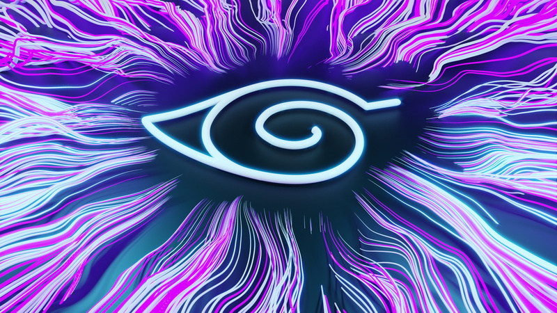 Blender, Naruto Shippuuden, 4K, CGI, digital art, Konoha, Naruto (anime)
